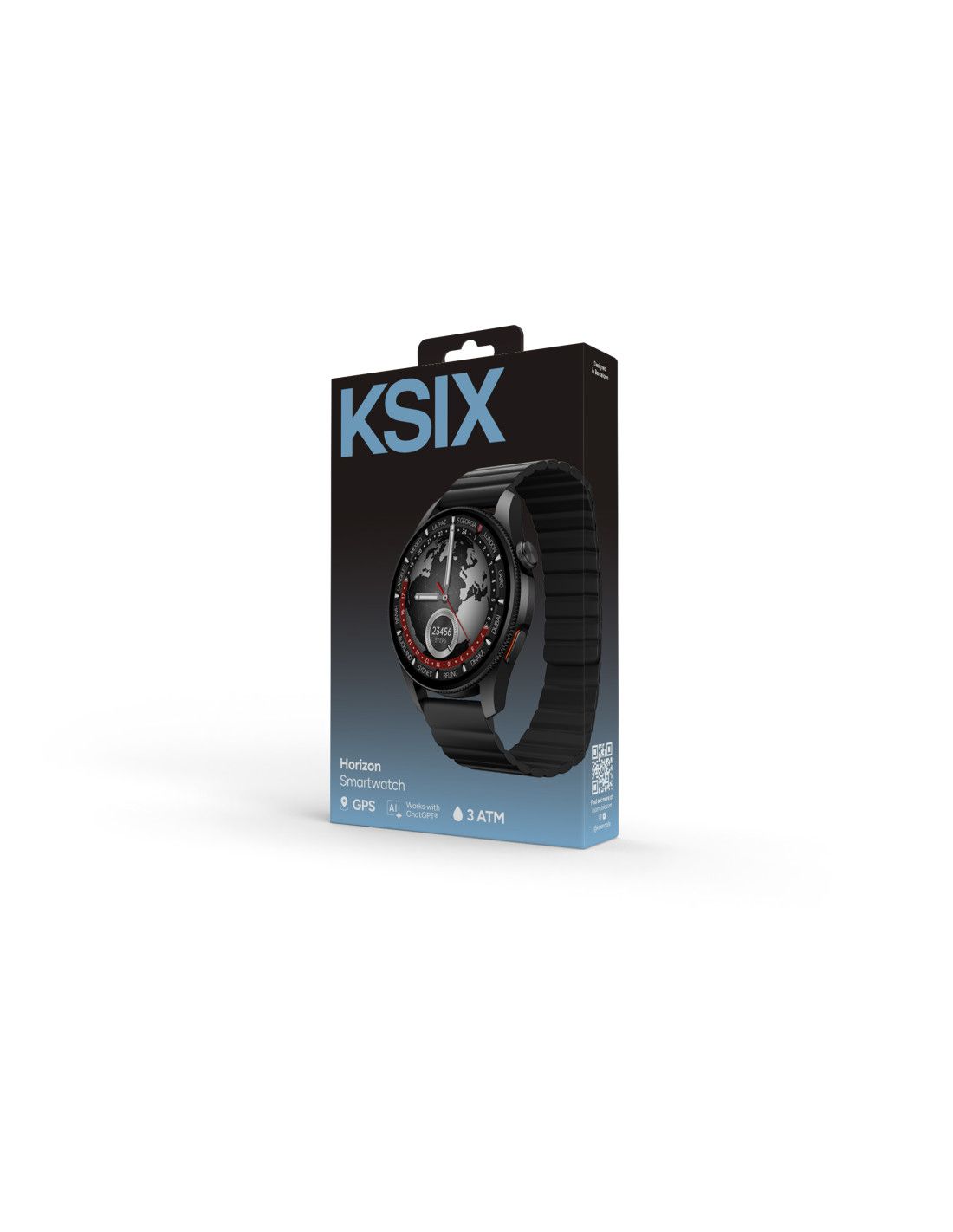 KSIX BXSW33N HORIZON AMOLED GPS 1.43'' PAMETNI SAT, Crni