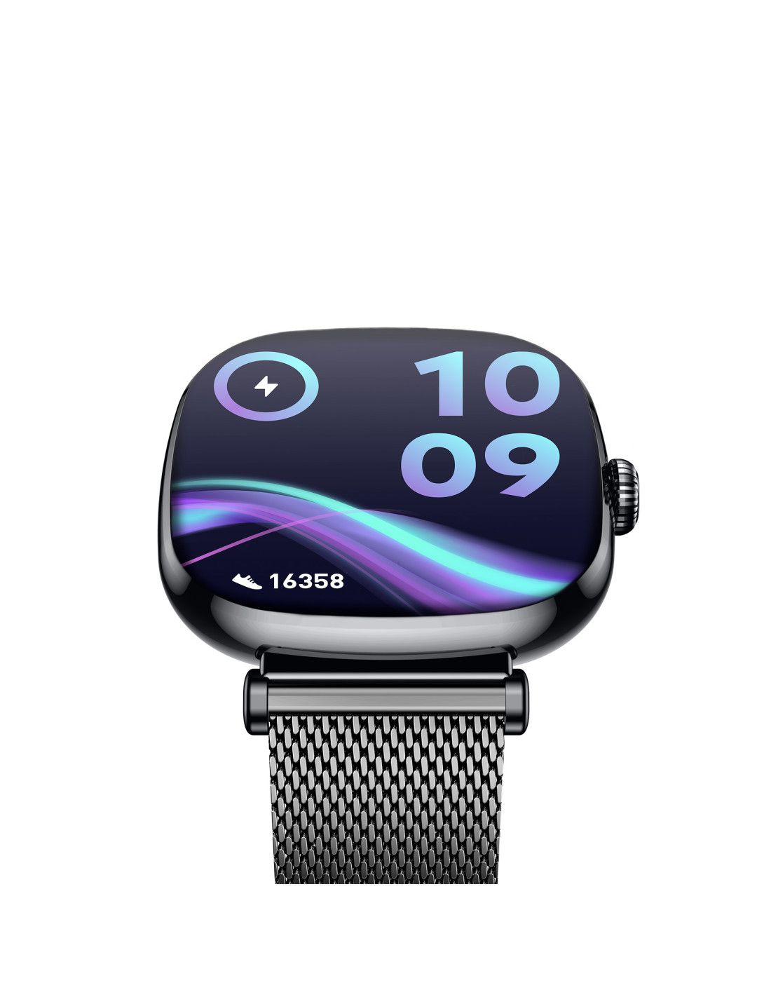 KSIX BXSW30N IRIA AMOLED 1.7" 4D PAMETNI SAT, METALNA +SIL.NARUKVICA, Crni