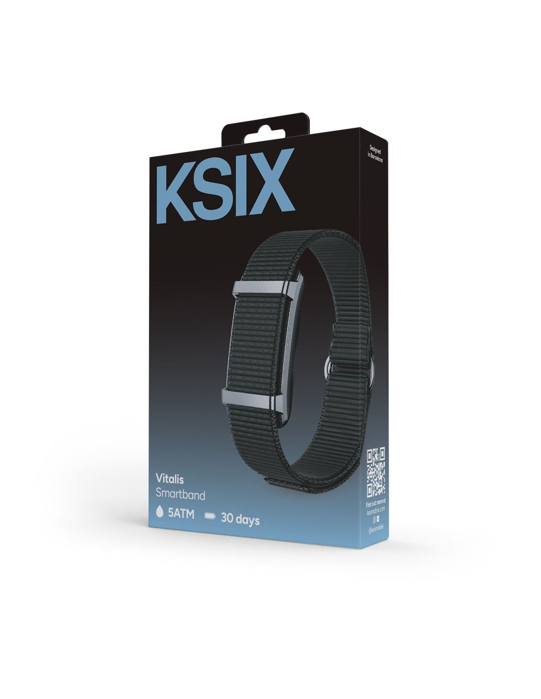 KSIX BSB01N VITALIS FITNESS NARUKVICA, 30DANA, Crna